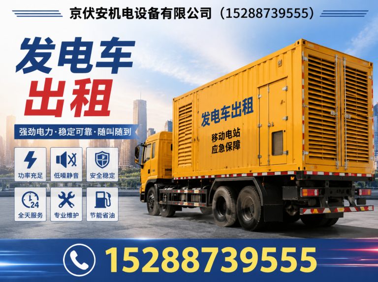 邯郸静音发电车租赁展示图