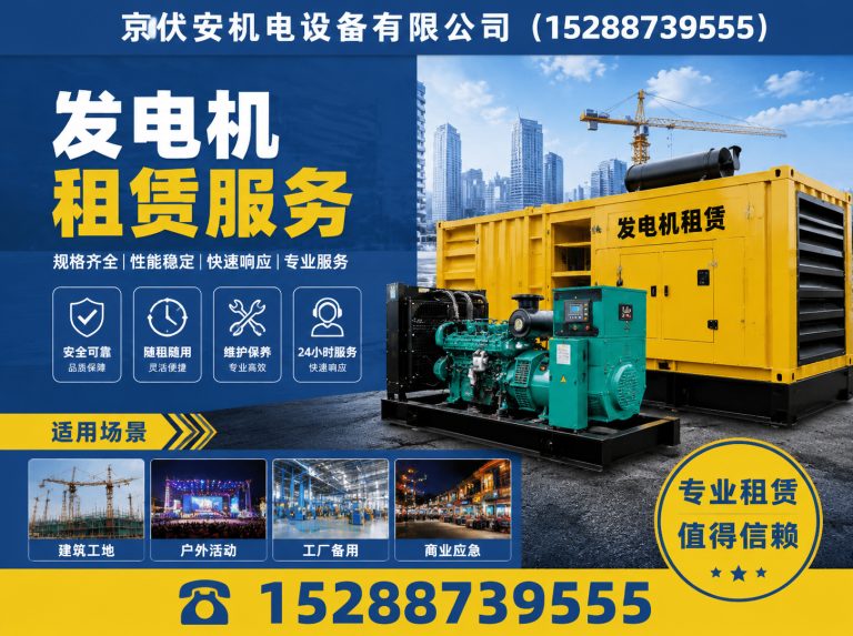 邯郸发电车租赁展示图