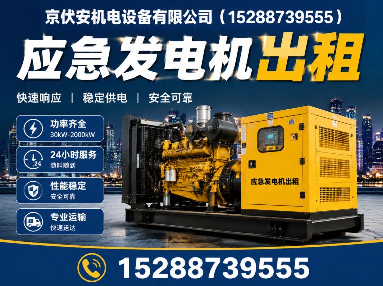 邯郸发电机出租展示图